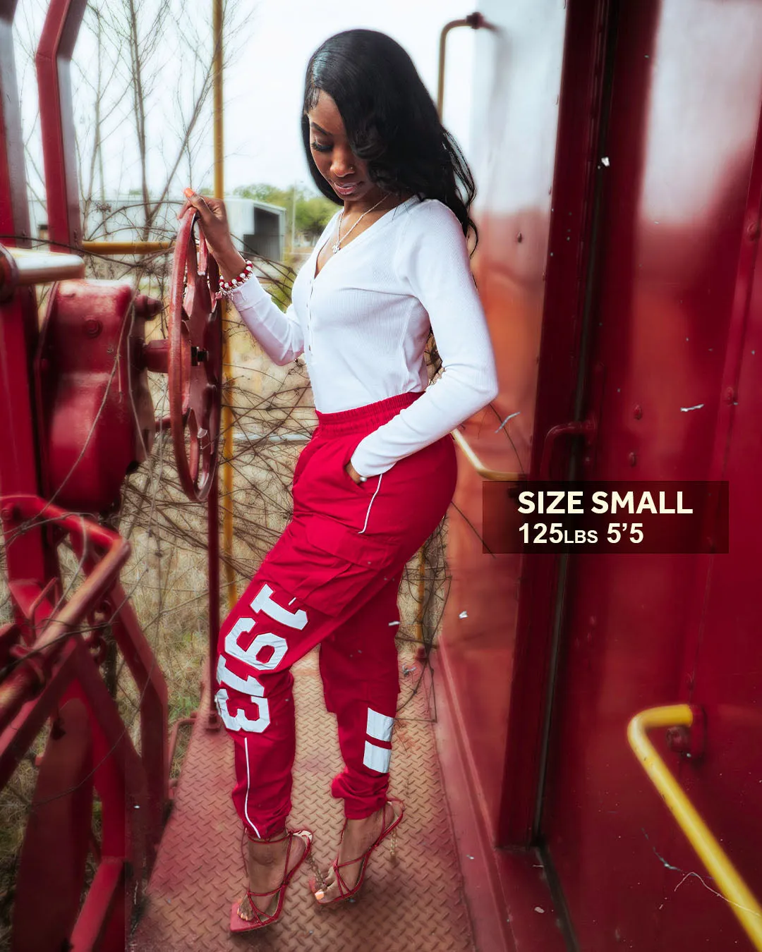 3M DELTA CARGO PANTS RED/WHITE