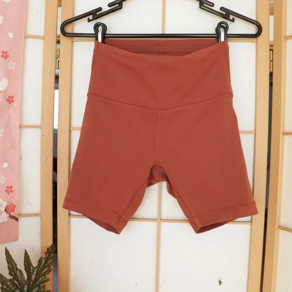 6&quot; Dark Terracotta Wunder Train High-Rise shorts