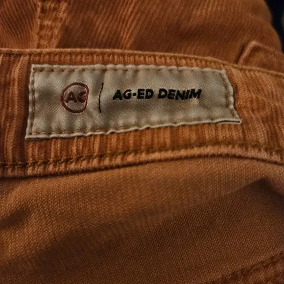 ADRIANO GOLDSCHMIED ALEXXIS HIGH-RISE CORDUROY SHORTS ORANGE NWT WOMEN'S 32
