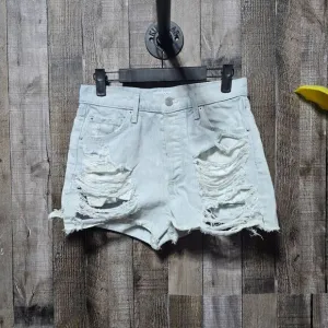 Agolde Anja Ripped Button Fly Shorts