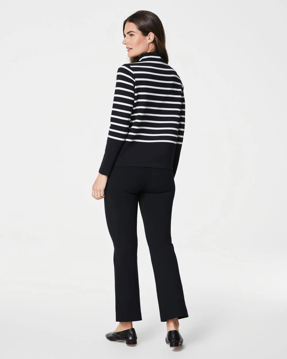 AIRESSENTIALS MOCK PULLOVER STRIPE