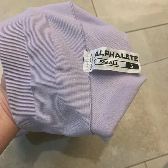 Alphalete Amplify Shorts, 4.5&quot; inseam, size S, Color: Misty Lilac