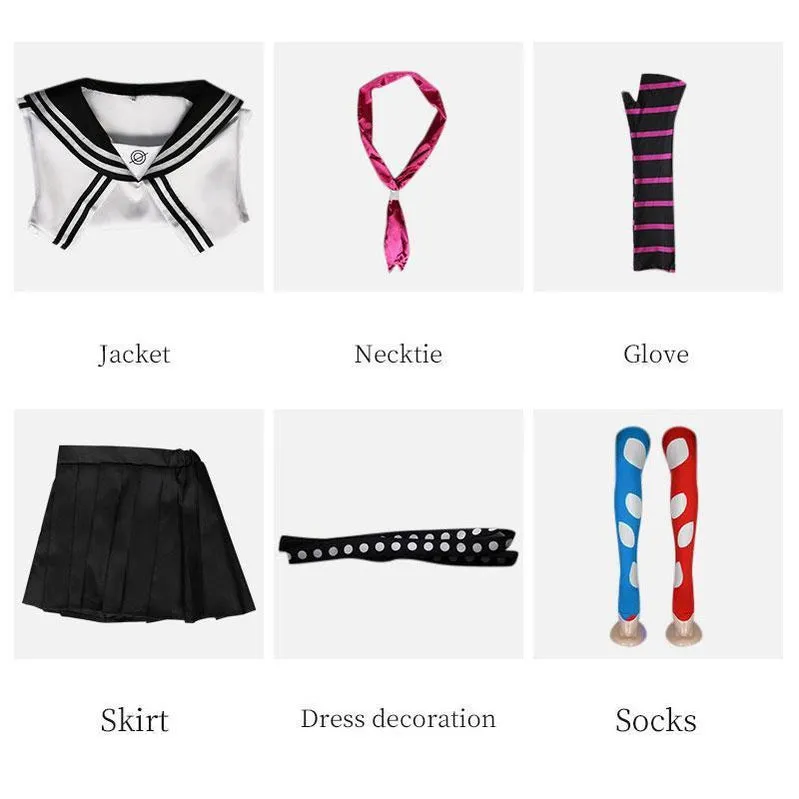 Anime Danganronpa: Trigger Happy Havoc Mioda Ibuki Uniform Cosplay Costumes