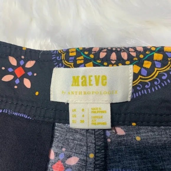 Anthropologie Maeve Abstract City Shorts