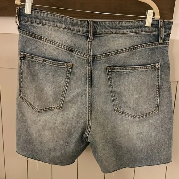 Anthropologie Pilcro Denim Raw Hem Bermuda Shorts