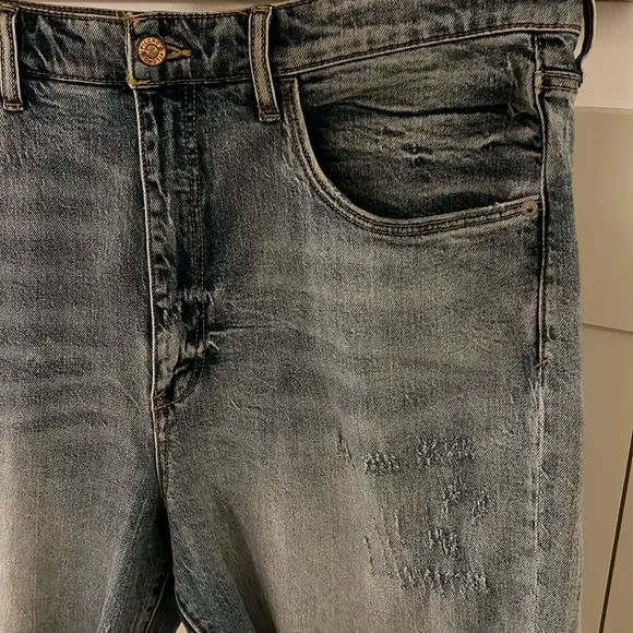 Anthropologie Pilcro Denim Raw Hem Bermuda Shorts