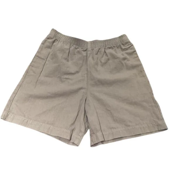 Aritzia Wilfred Free Linen Cotton Neutral Minimalist Nova 7” Shorts Lrg NWT