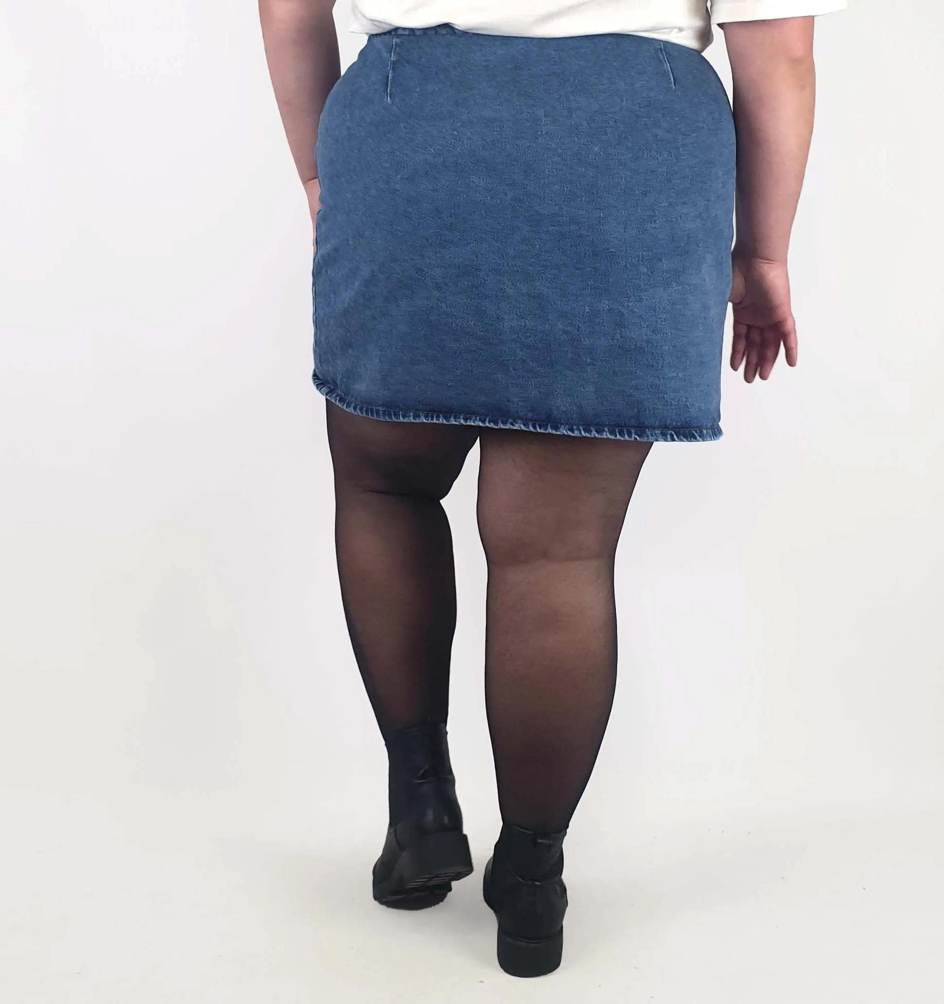Asos denim mini skirt size UK20