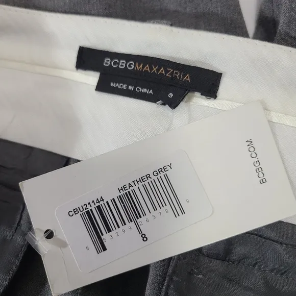 BCBGMAXAZRIA Gray Bermuda‎ Dressy Shorts NWT Size 8
