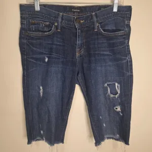 bebe vintage Chloe distressed bermuda jean shorts SZ 30