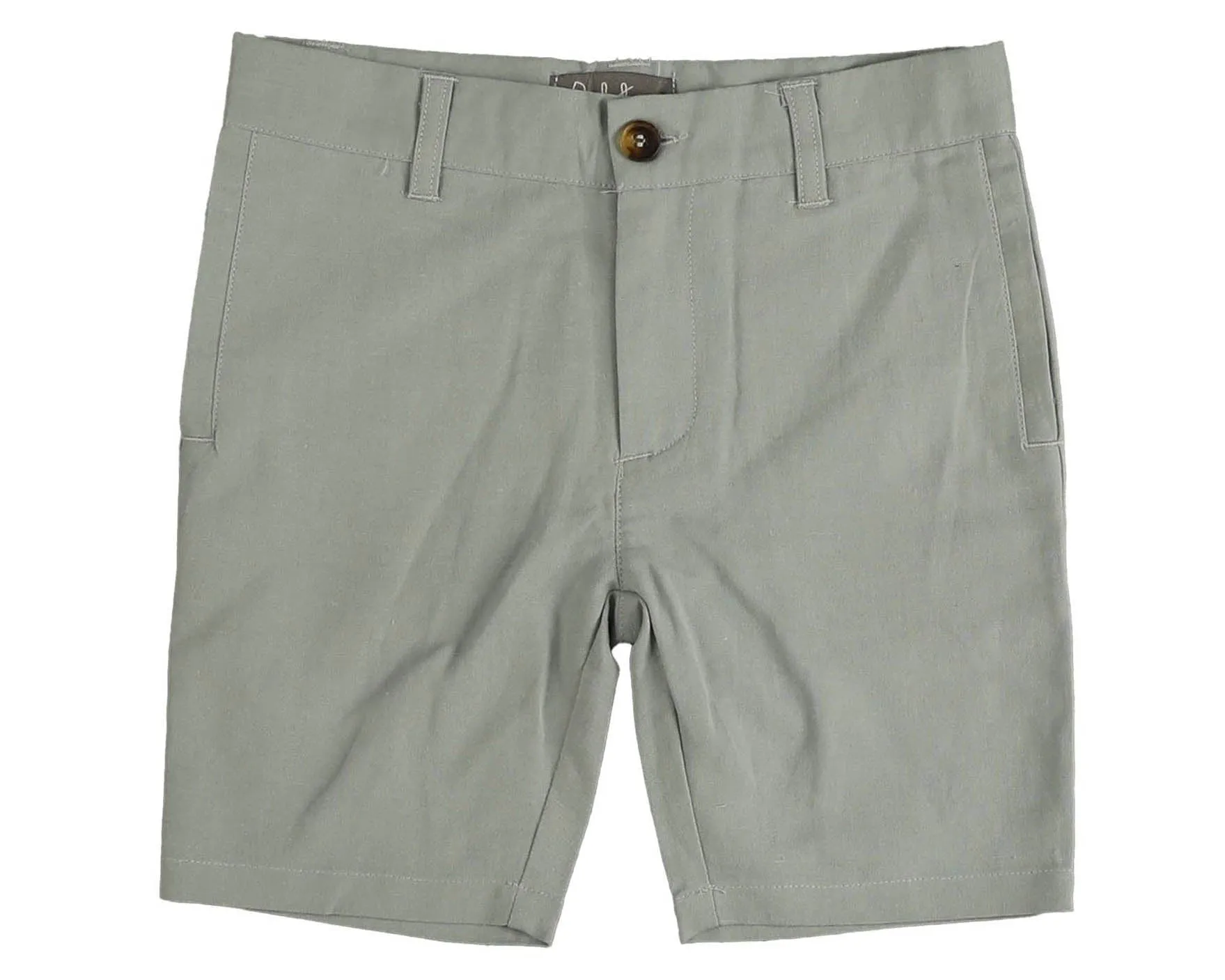 Bermuda green linen shorts by Belati