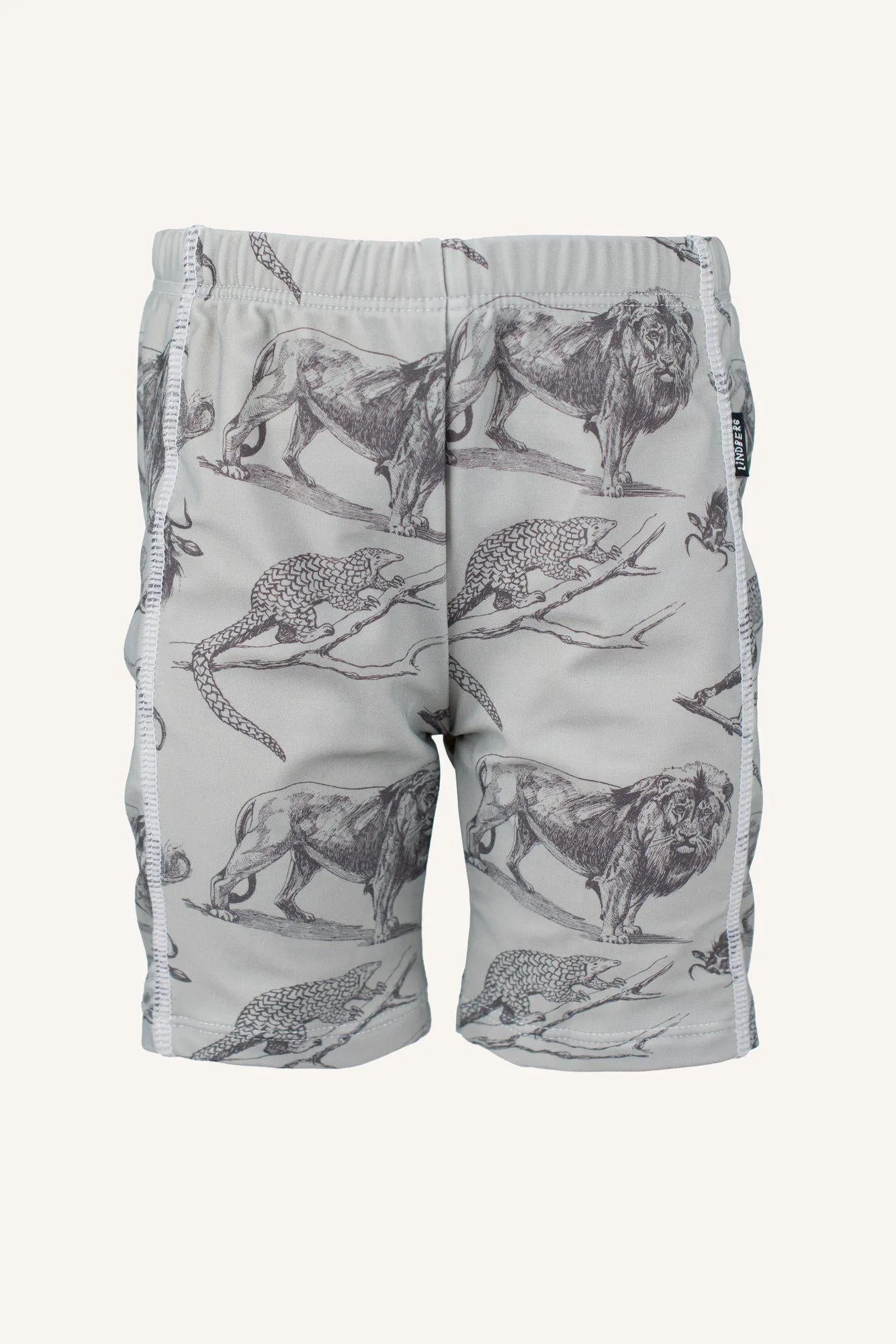 BERMUDA TRUNKS - MINT GREEN/GREY