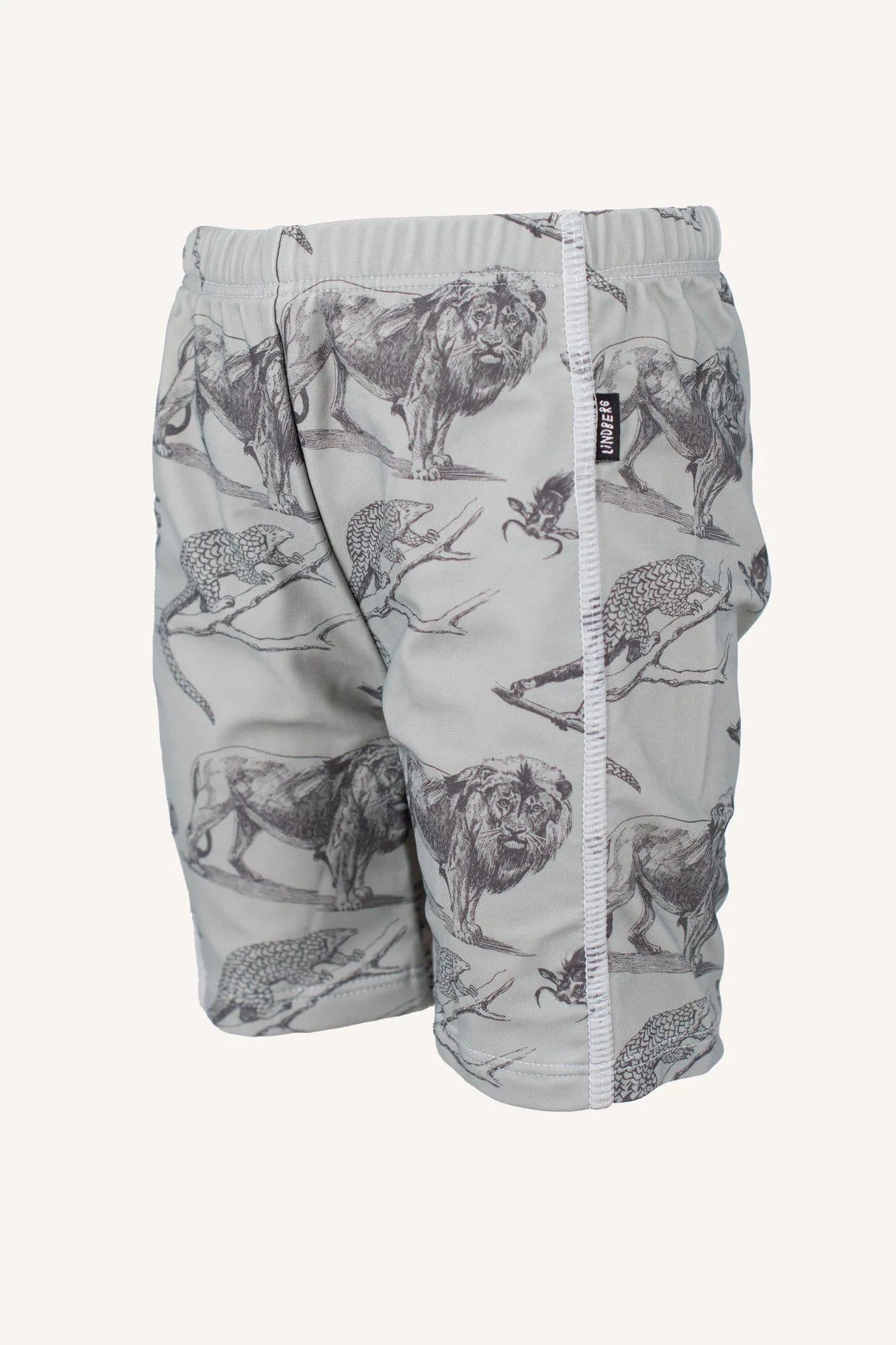 BERMUDA TRUNKS - MINT GREEN/GREY