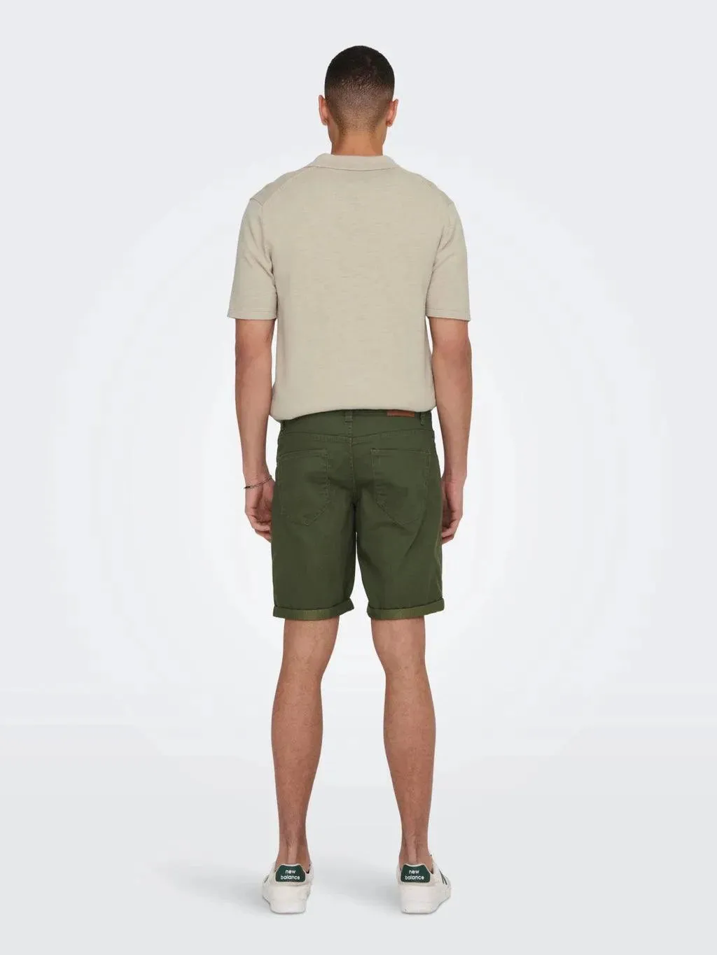 Bermudas Only&Sons Regular Ply Twill Dark Olive