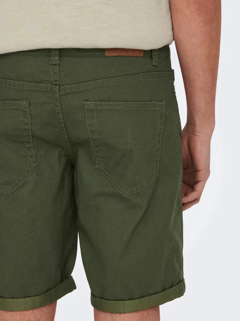 Bermudas Only&Sons Regular Ply Twill Dark Olive