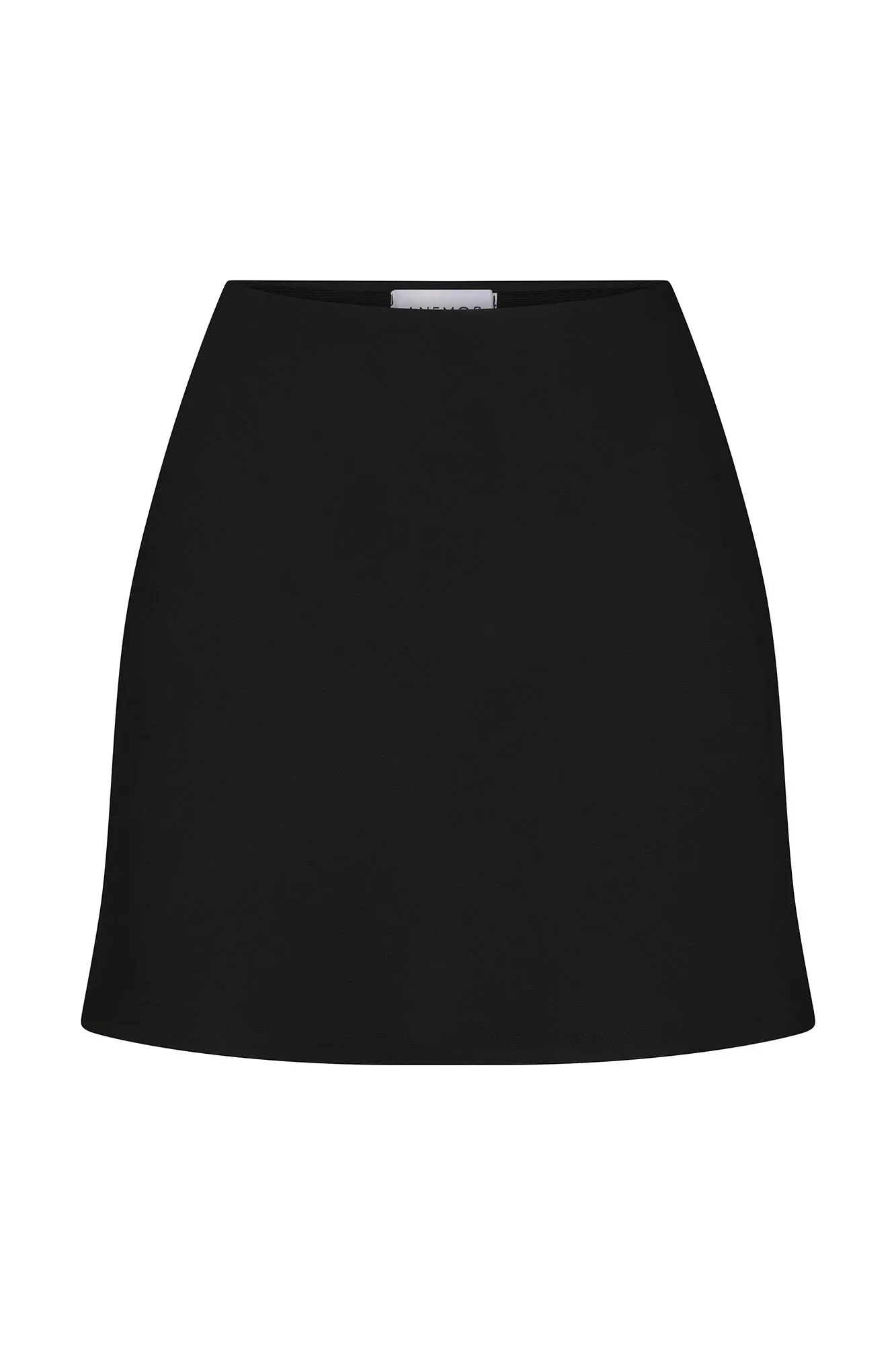 Bias-Cut Mini Skirt in Matte Crepe