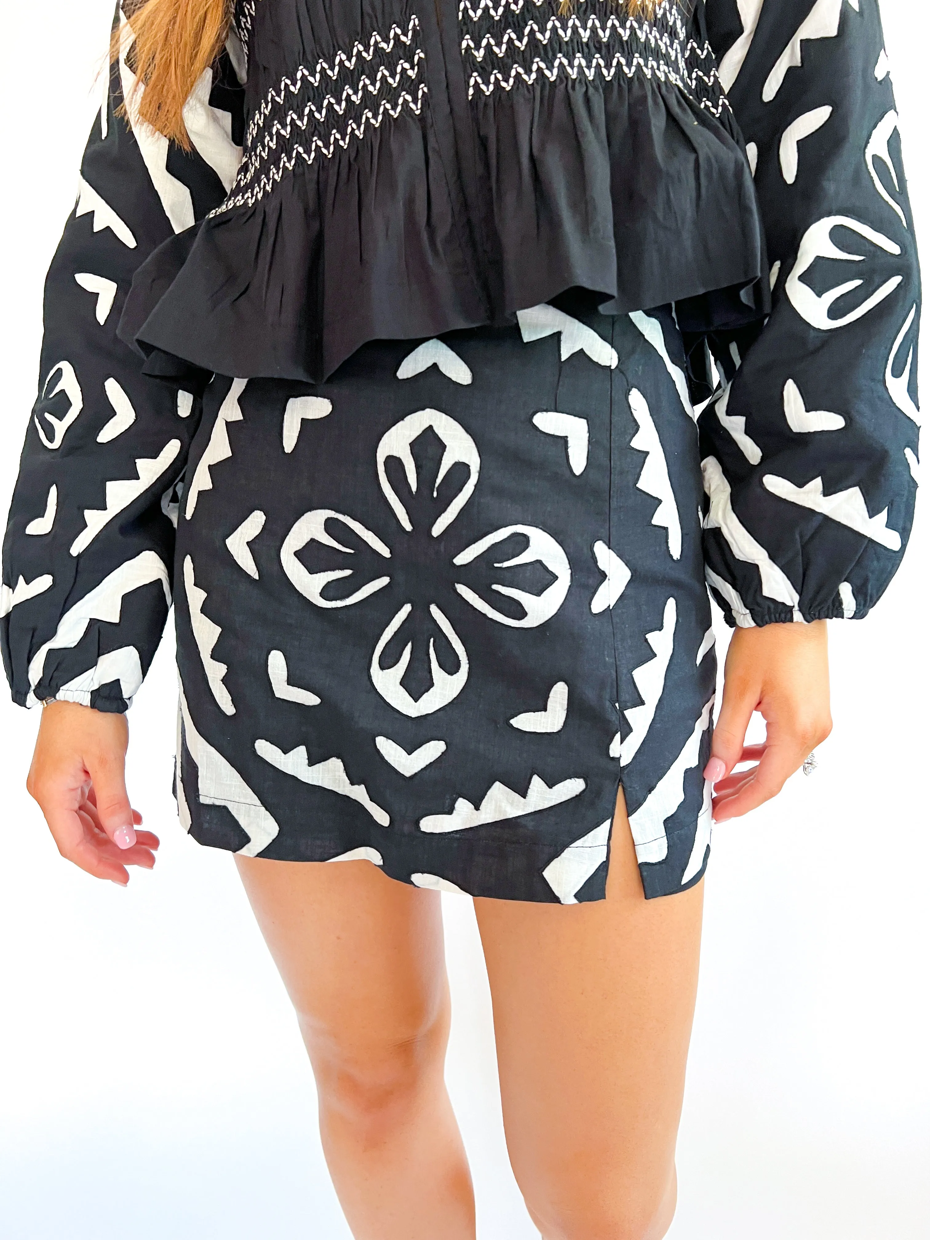 Black and White Maeve Skort