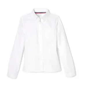 Blouse, Oxford White L/S Girls