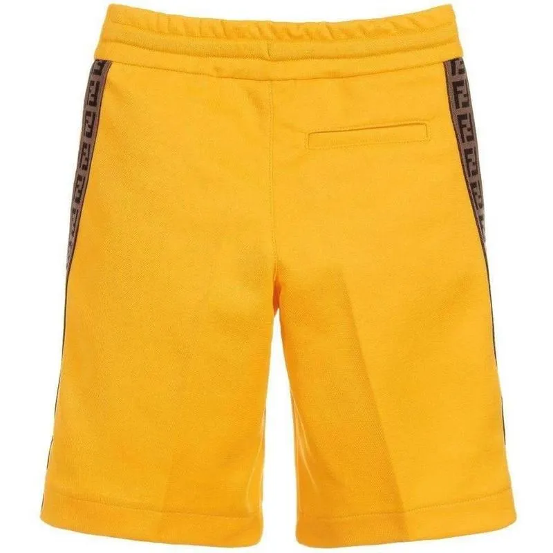 Boys Yellow Bermuda Shorts