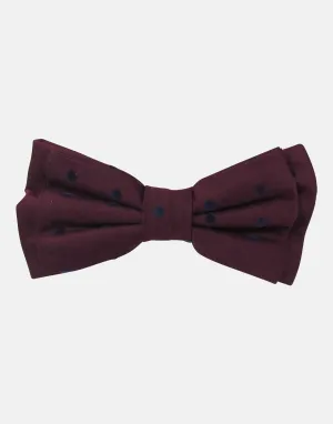 Buster: Burgundy dobby bowtie