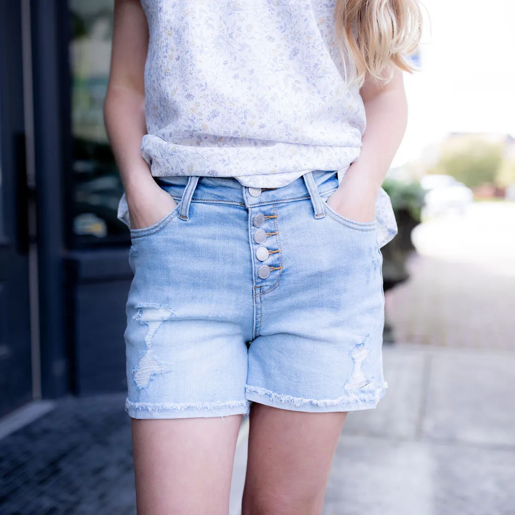 Button-Up Judy Blue Shorts