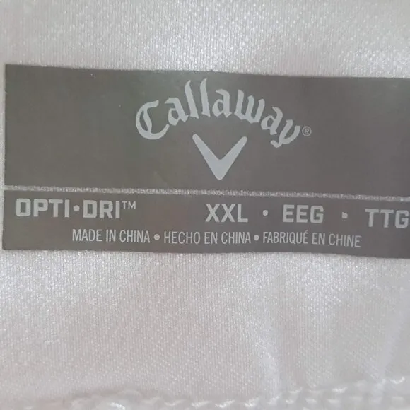 Callawy Opti Dry White Bermuda Shorts Size 2X