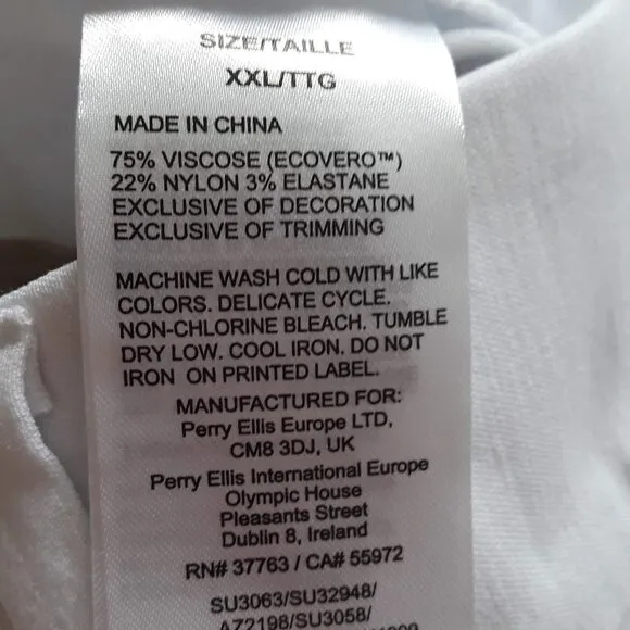 Callawy Opti Dry White Bermuda Shorts Size 2X