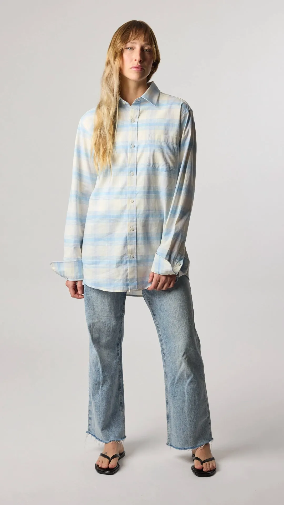 CAMISA PLAID SUMMER INDIGO BLUE
