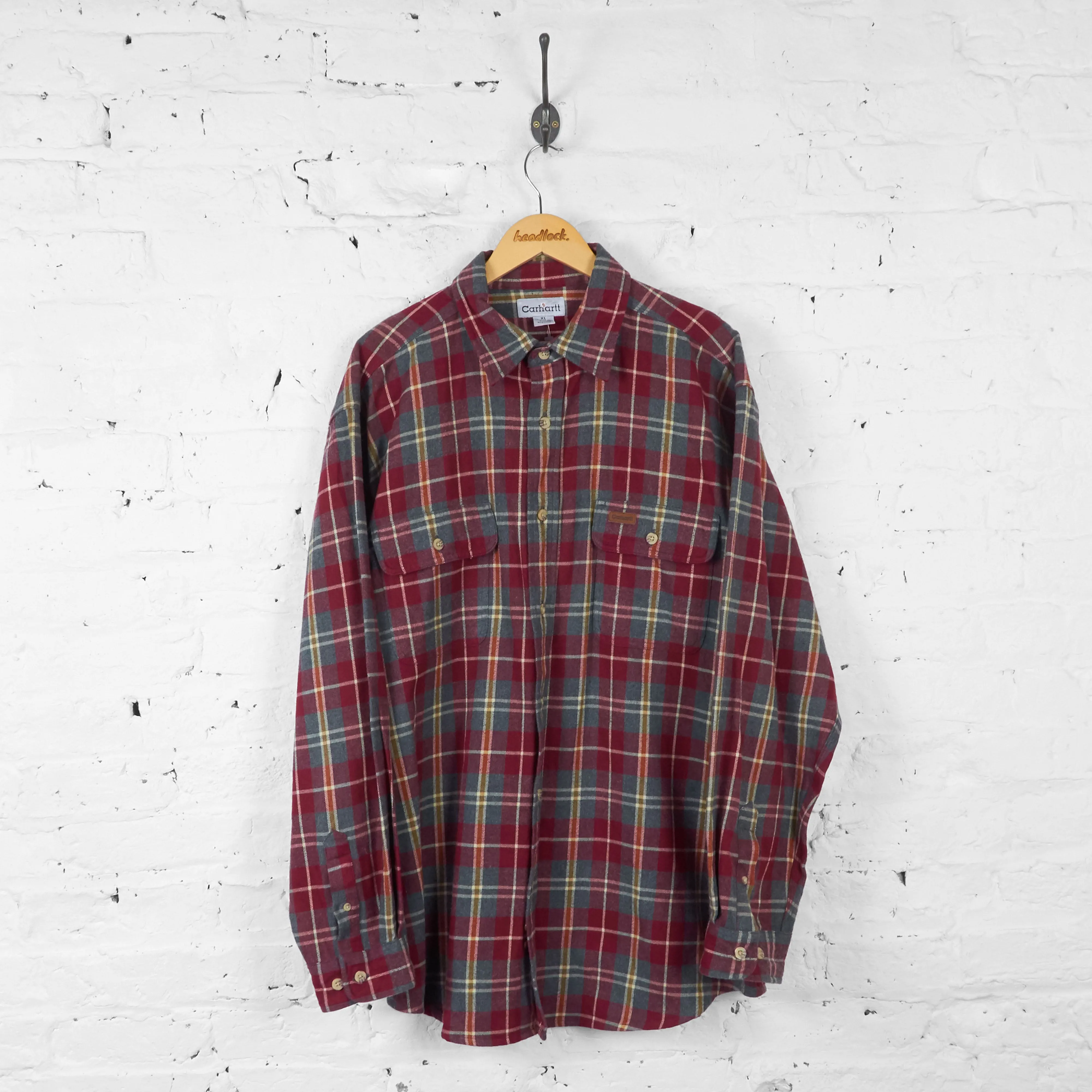 Carhartt Plaid Check Shirt - Red - XL