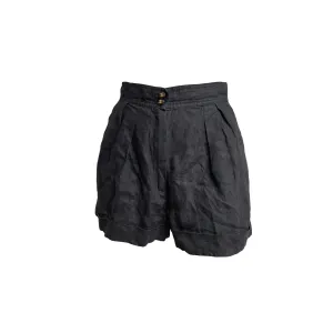 Chanel Black Logo Button Shorts