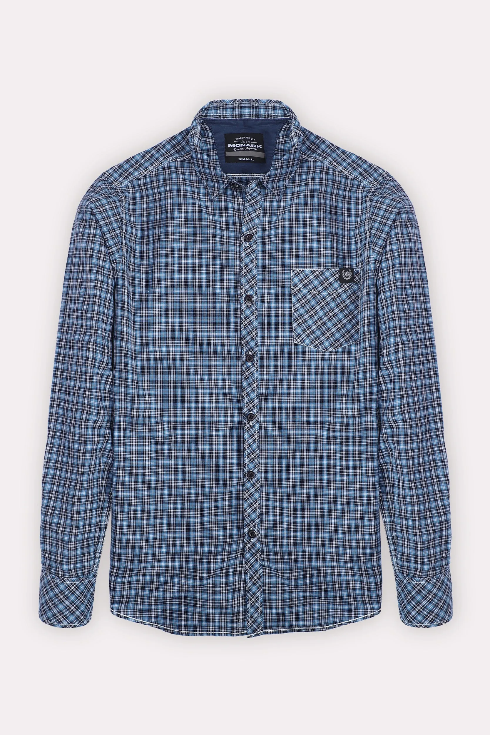CHECKERD SLIM FIT CASUAL SHIRT