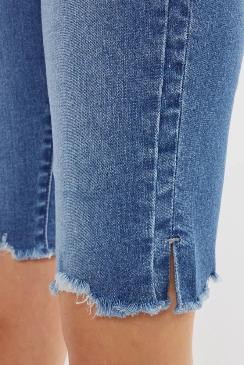 Corealla High Rise Bermuda Shorts- Final Sale