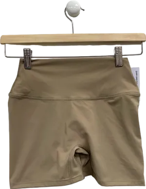 CSB Beige High-Waisted Cycling Shorts UK M