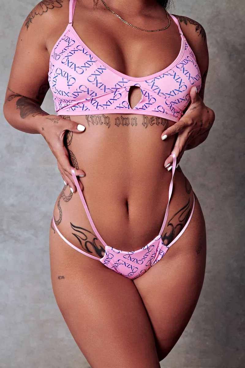 CXIX 119 Bralette - Pink Print