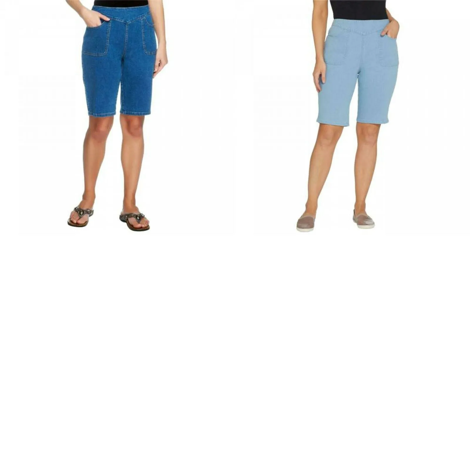 Denim & Co. Women's How Timeless Bermuda Shorts With Pockets