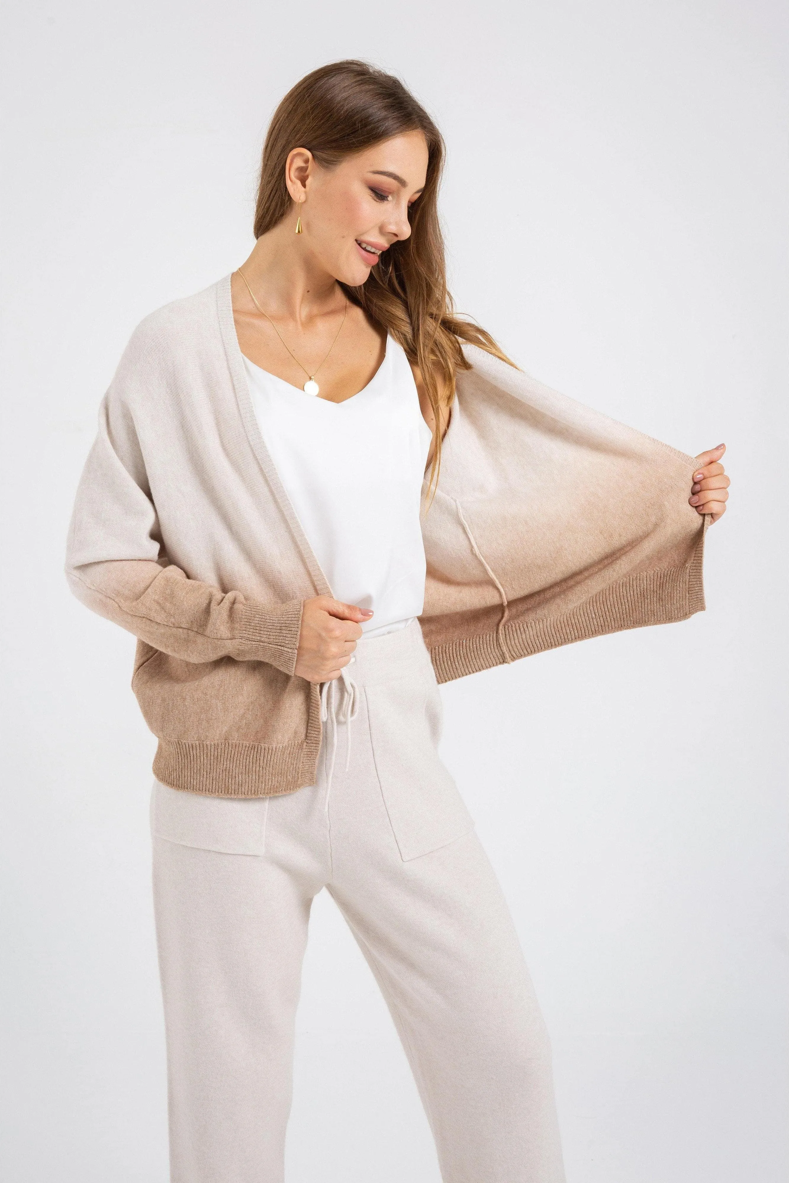 Dip Dye Knitted Sweater