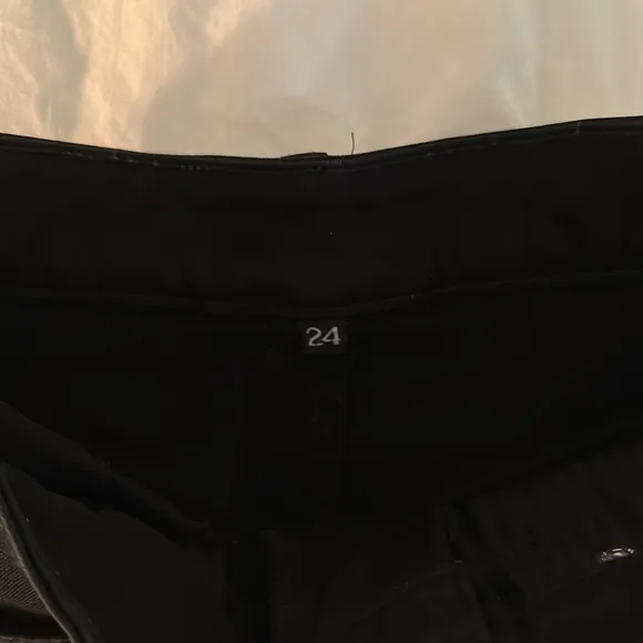EUC Black Carmar High Waisted Distressed Shorts