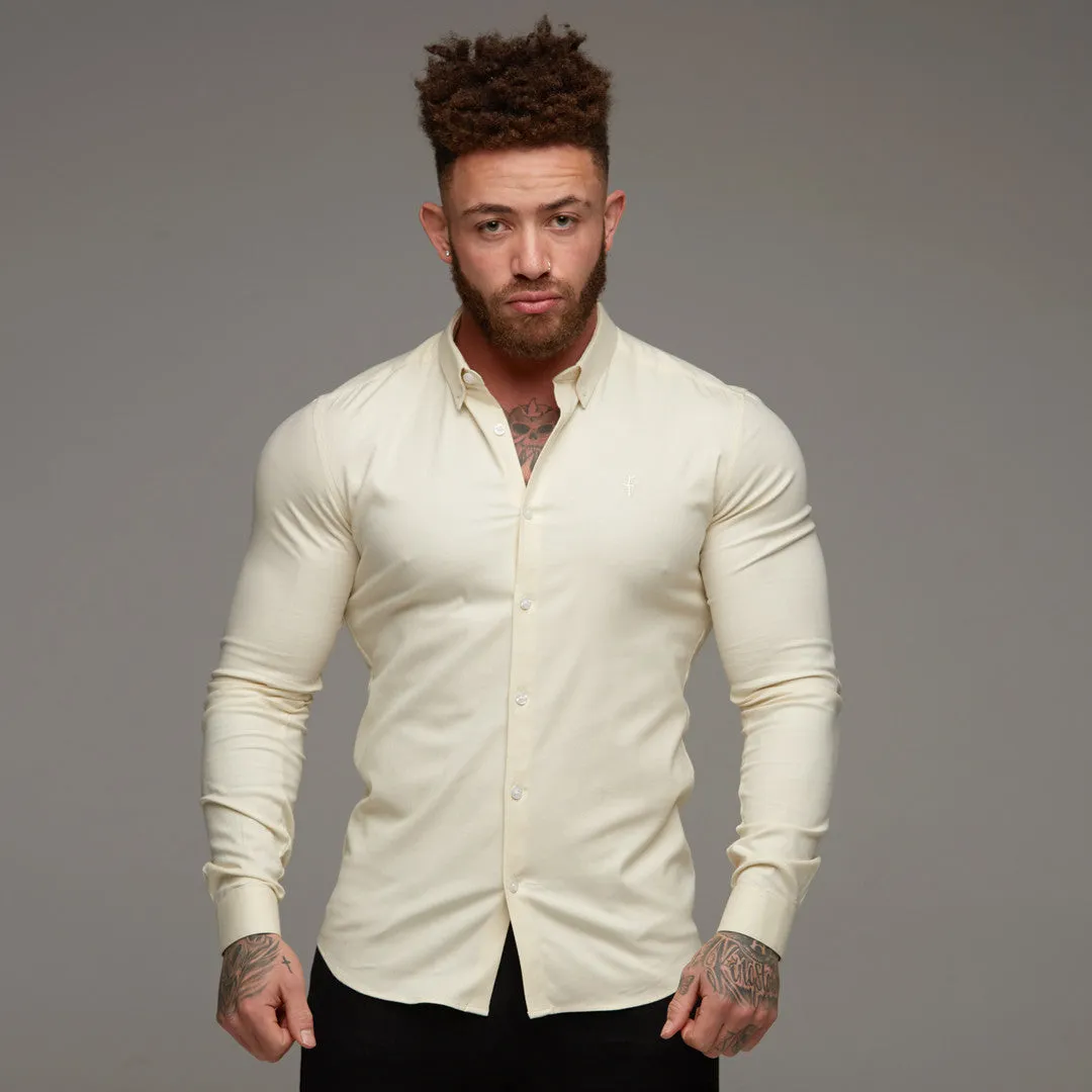 Father Sons Super Slim Stretch Classic Oxford Lemon - FS314