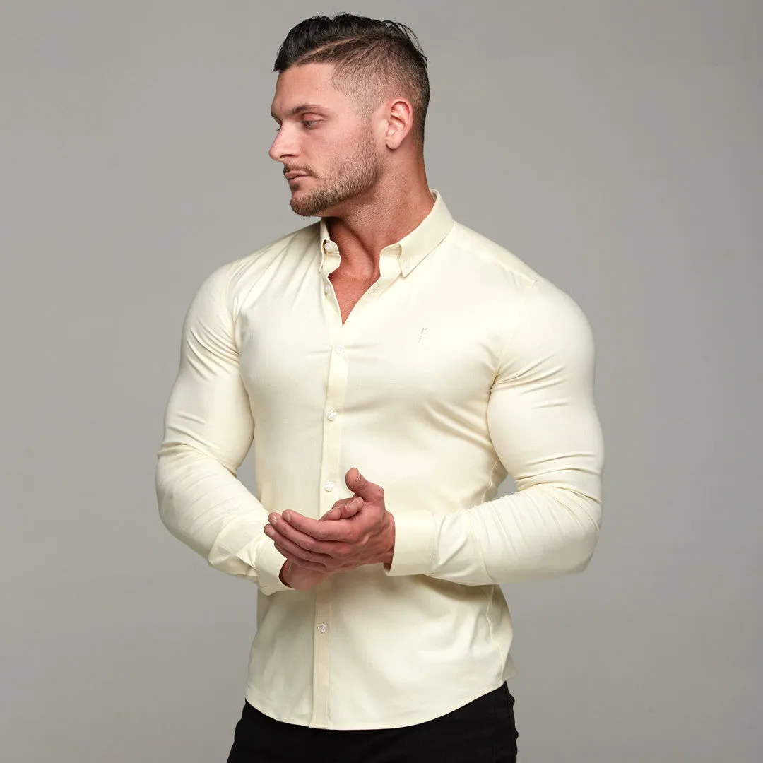 Father Sons Super Slim Stretch Classic Oxford Lemon - FS314