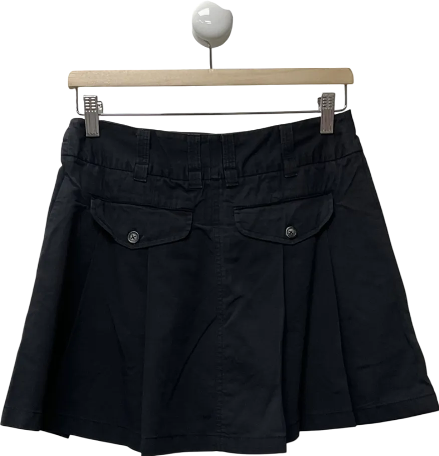 Free People Black Mod Moment Mini Skirt UK XXS