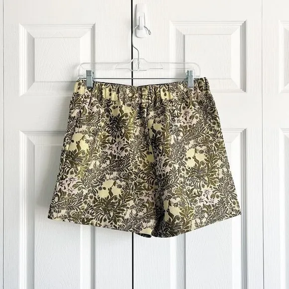 Free People Shine Like A Shorty Gold Jacquard Shorts Women's Size X-Small XS