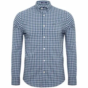 GANT Ivy Green Tech Prep Broadcloth Microplaid Shirt 3013730 Size M NWT
