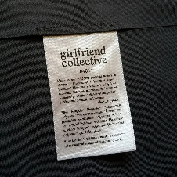 Girlfriend Collective High Rise Bike Shorts in Moon