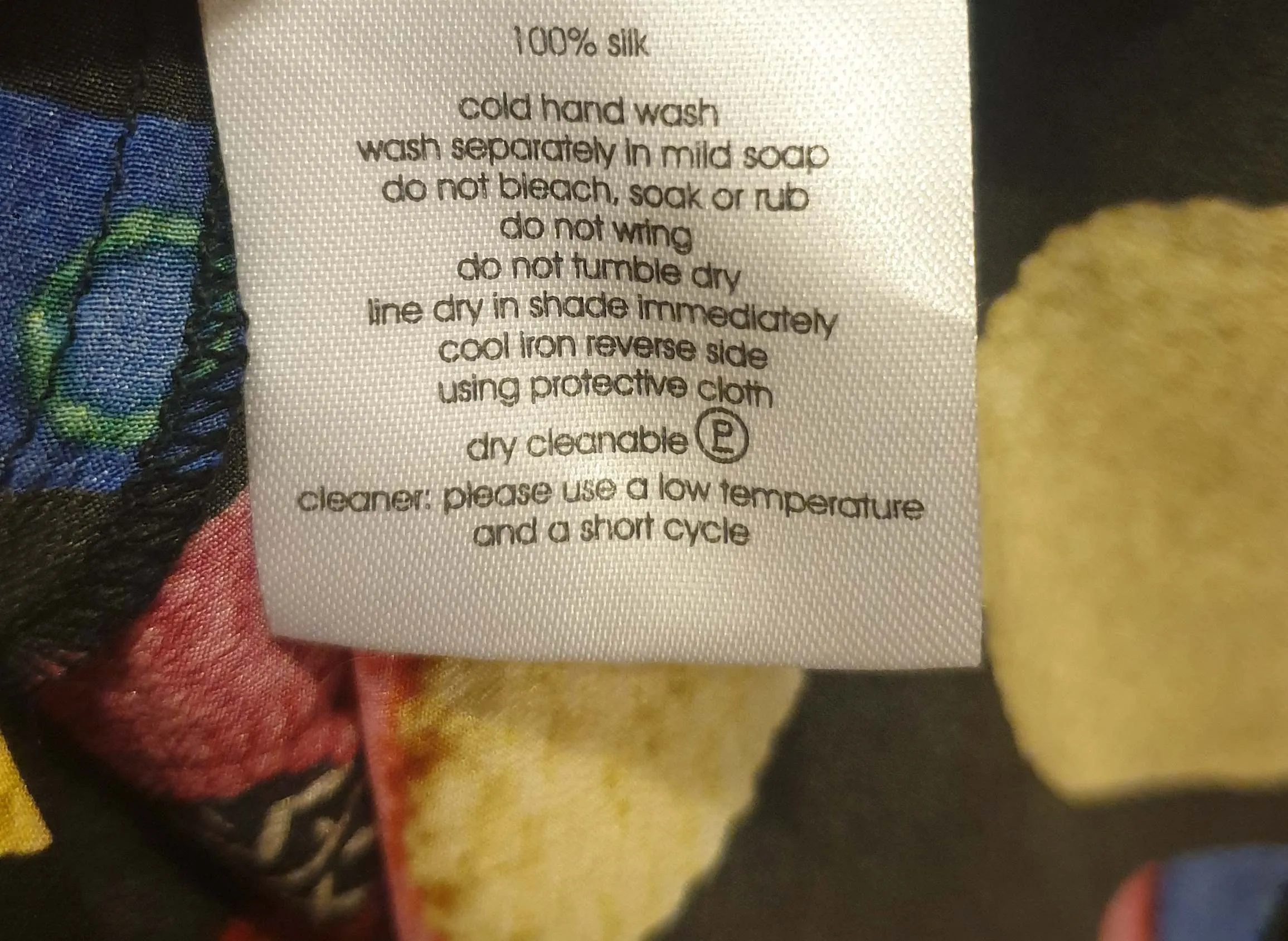 Gorman   Liz Payne colourful 100% silk skirt size 10