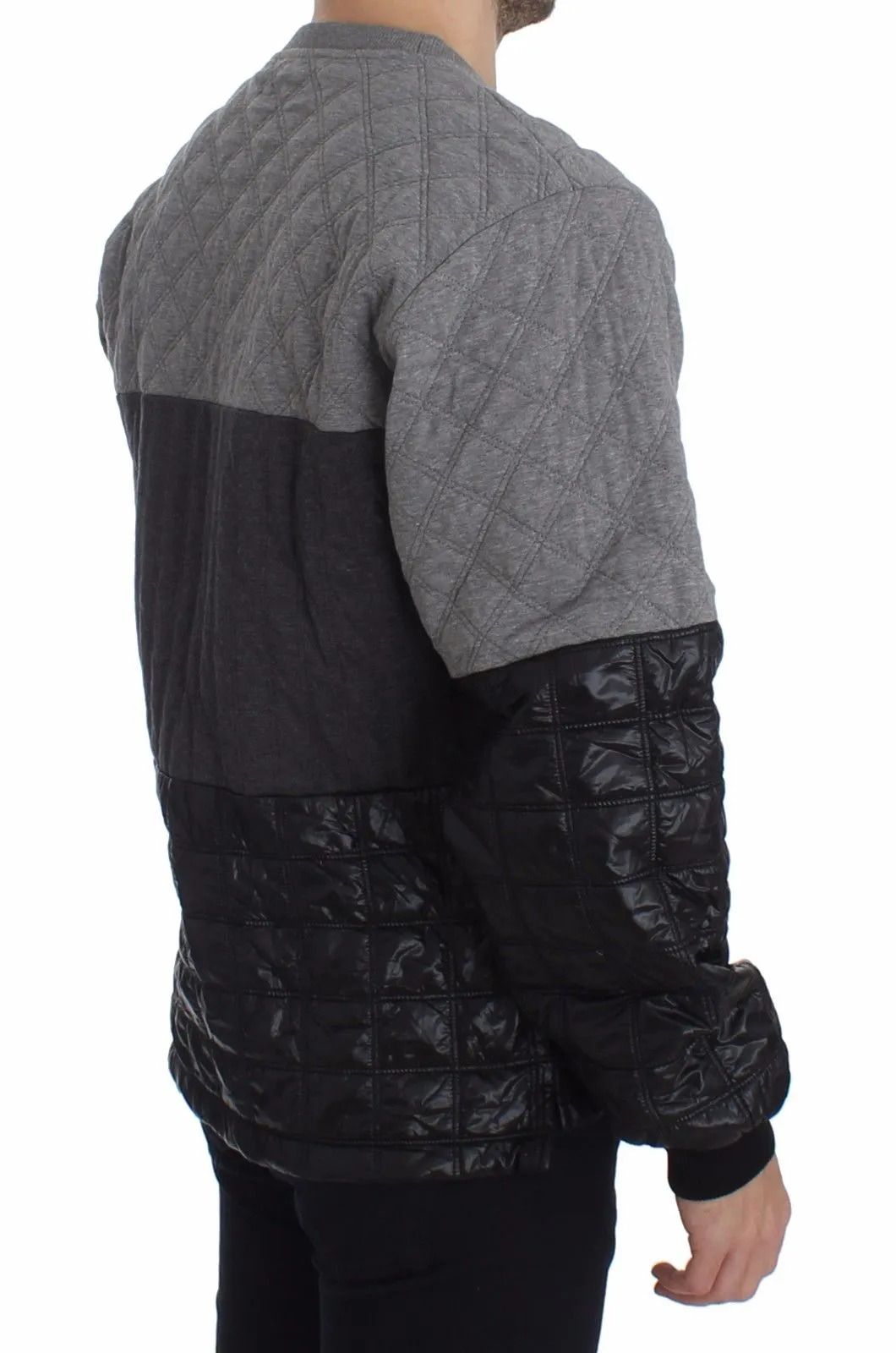 Gray Oversize Crew-neck Sweater
