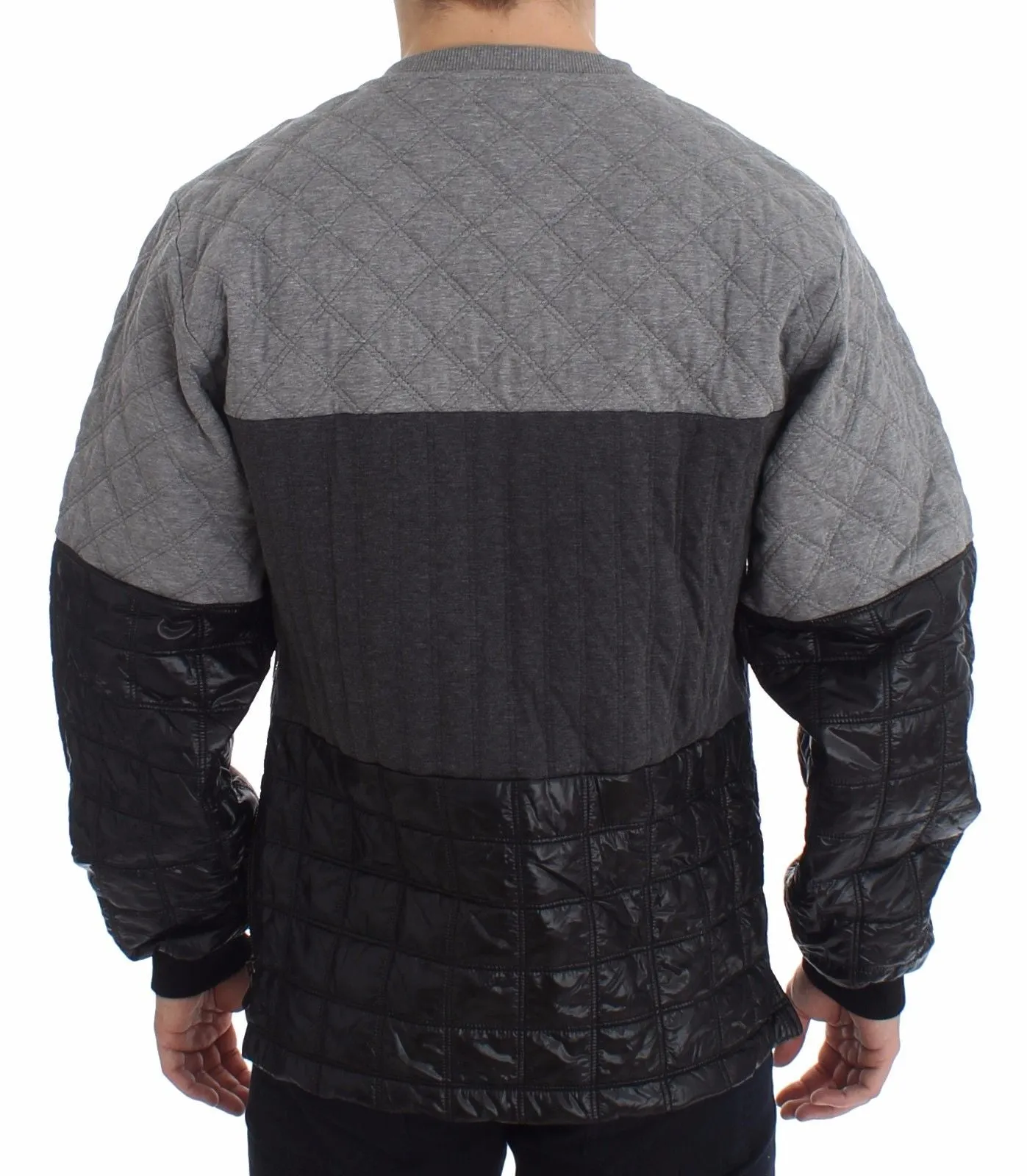 Gray Oversize Crew-neck Sweater