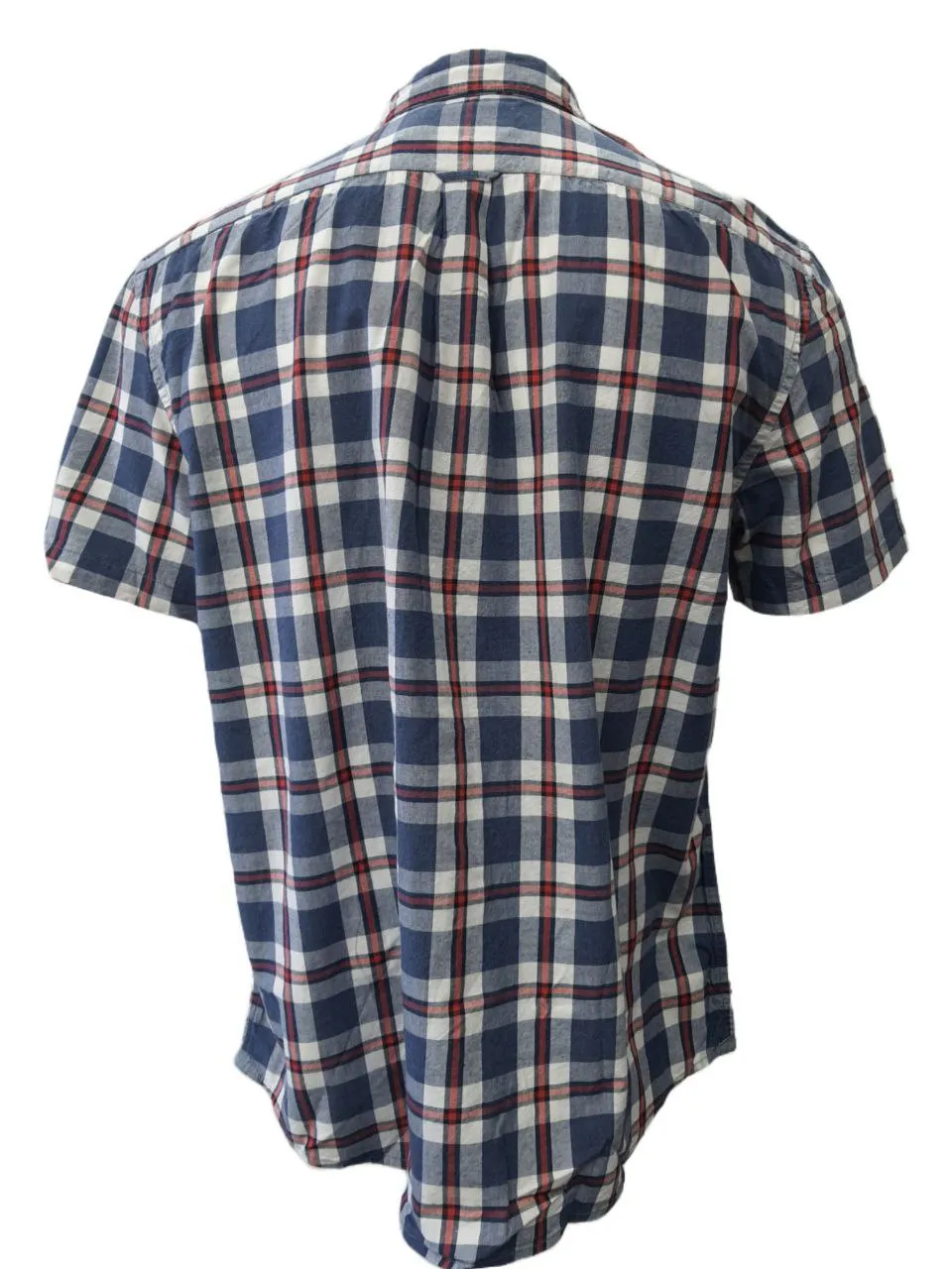 GRAYERS Men's Blue Plaid Collins Short Sleeve Cotton Shirt #W031219 XX-Large NWT