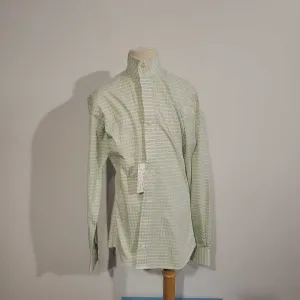 Green / White Plaid Hunt Shirt Size 32