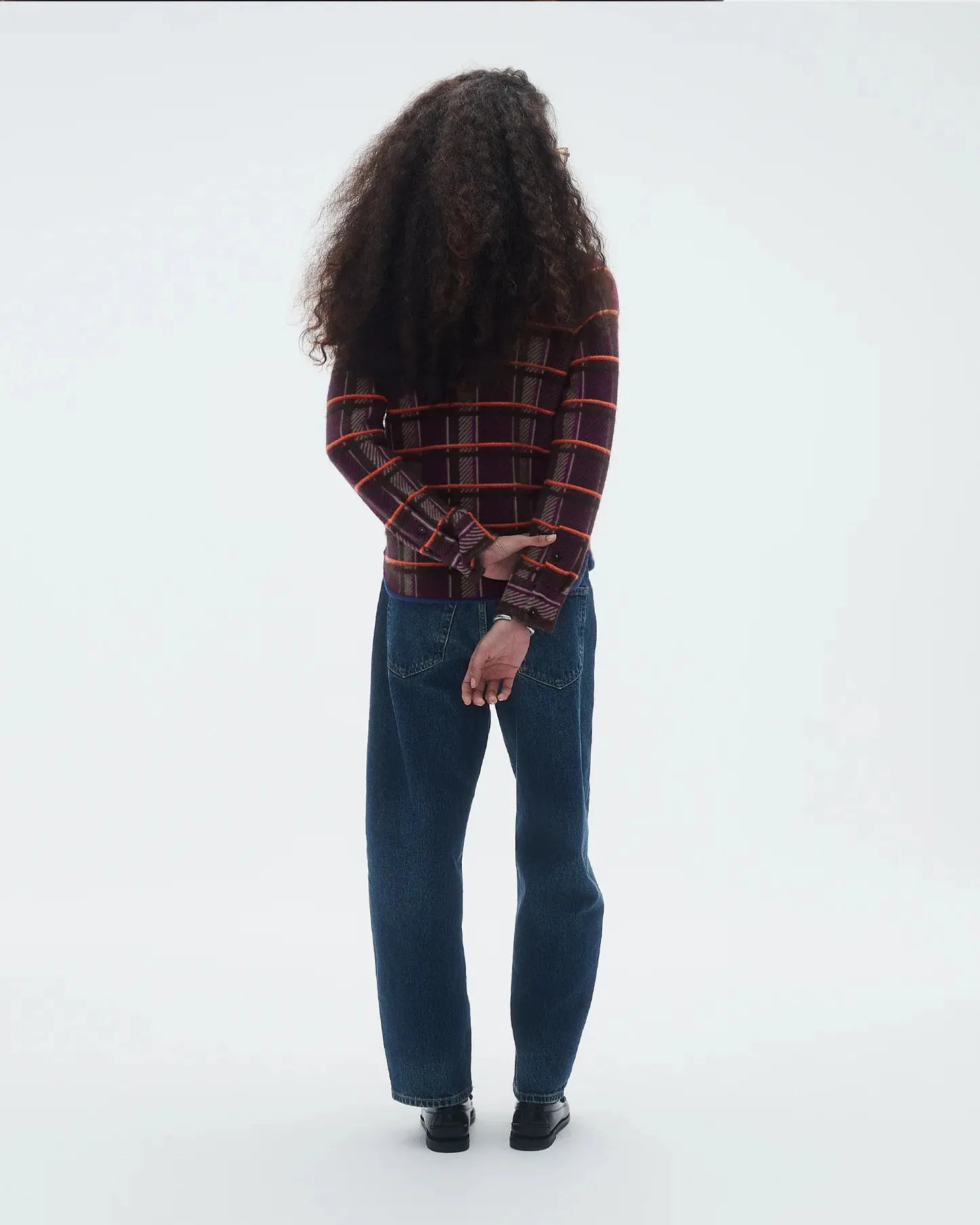 Guest in Residence Dylan Plaid Shirt in Midnight Combo