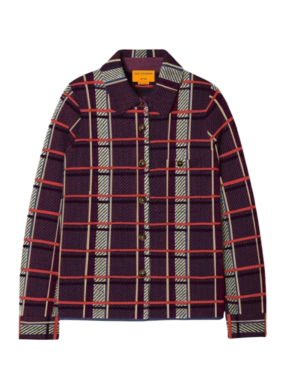 Guest in Residence Dylan Plaid Shirt in Midnight Combo